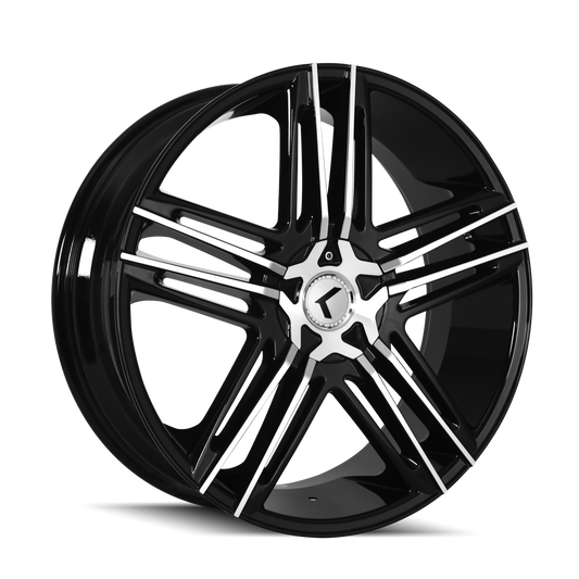 KRAZE HELLA KR157 18X8 40 5x110/5x115 BLACK/MACHINED