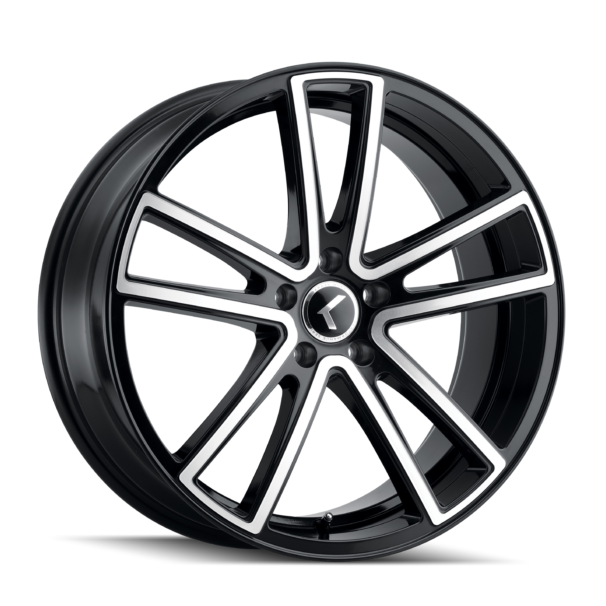 KRAZE LUSSO KR190 22X8.5 38 5x120 BLACK/MACHINED
