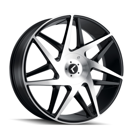 KRAZE PHASE KR192 20X8.5 38 5x112/5x114.3 BLACK/MACHINED