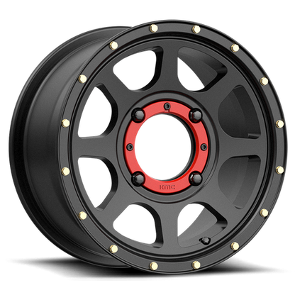 KMC Powersports KS134 ADDICT 2 14X7 38 4X137/4X137 Satin Black