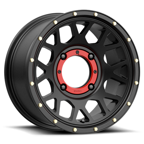 KMC Powersports KS135 GRENADE 15X10 0 4X156/4X156 Satin Black