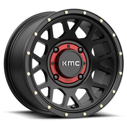 KMC Powersports KS135 GRENADE 14X10 0 4X156/4X156 Satin Black