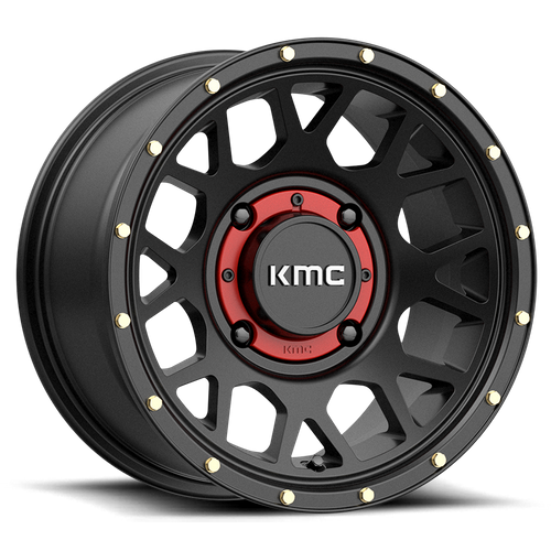 KMC Powersports KS135 GRENADE 14X7 38 4X137/4X137 Satin Black