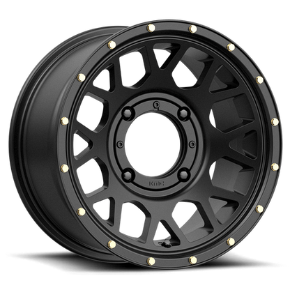 KMC Powersports KS135 GRENADE 15X6 38 4X156/4X156 Satin Black