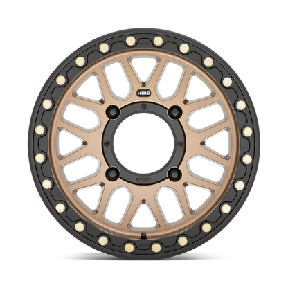 KMC Powersports KS235 GRENADE BEADLOCK 15X7 10 4X110/4X110 Satin Bronze