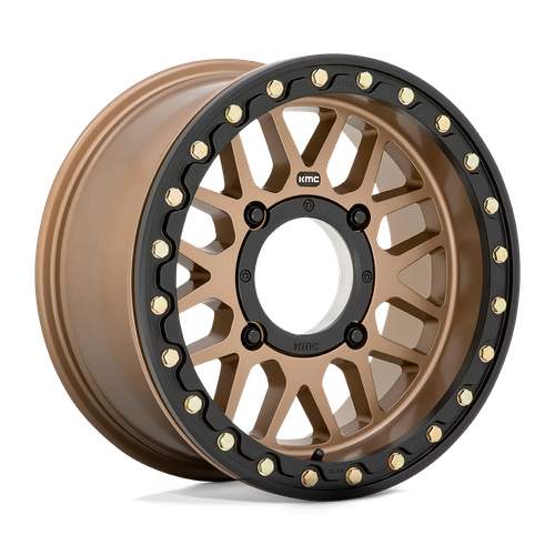 KMC Powersports KS235 GRENADE BEADLOCK 15X7 10 4X156/4X156 Satin Bronze
