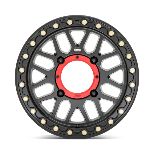 KMC Powersports KS235 GRENADE BEADLOCK 15X7 10 4X137/4X137 Satin Black