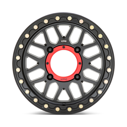 KMC Powersports KS235 GRENADE BEADLOCK 15X7 10 4X137/4X137 Satin Black