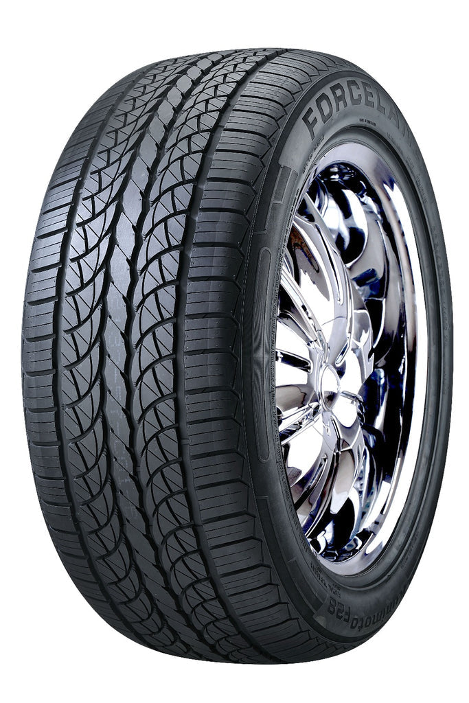 Xtreme Force XF8 22x12 -51 6x139.7 Chrome and 305/40R22 FORCELAND KUNIMOTO F28 Tire (FOR LIFTED 3.5-4.5 INCH)