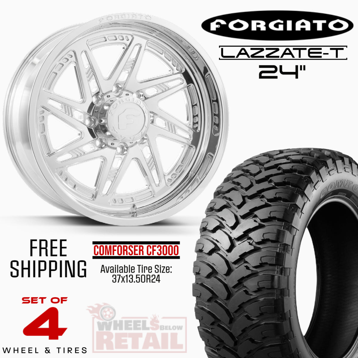 FORGIATO LAZZATE-T 24-INCH PACKAGE FOR FORD F250