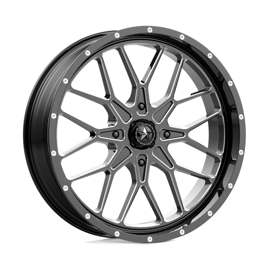 MSA OFFROAD WHEELS M45 PORTAL 14X7 10 4X156 GLOSS BLACK MILLED