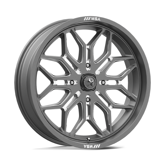MSA OFFROAD WHEELS M47 SNIPER 24X7 10 4X156 GUNMETAL MILLED