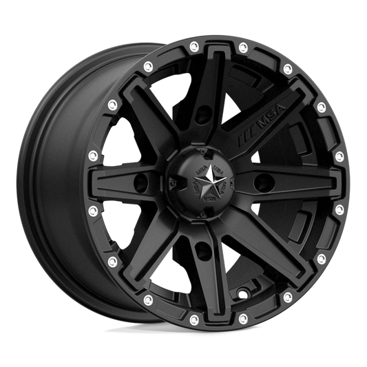 MSA OFFROAD WHEELS M33 CLUTCH 12X7 10 4X156 SATIN BLACK