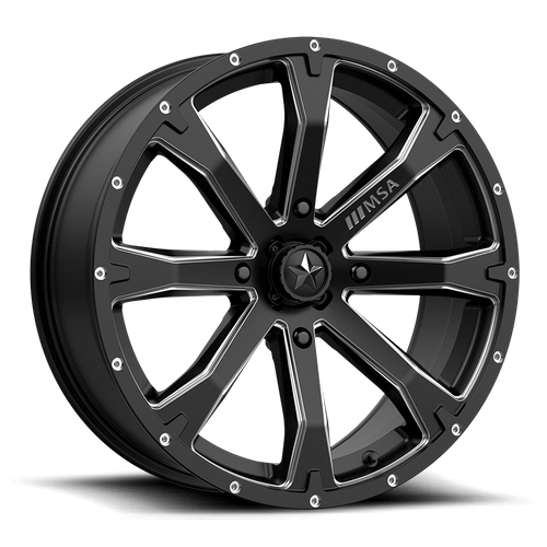 MSA Offroad Wheels M42 BOUNTY 20X7 10 4X156/4X156 Satin Black Milled