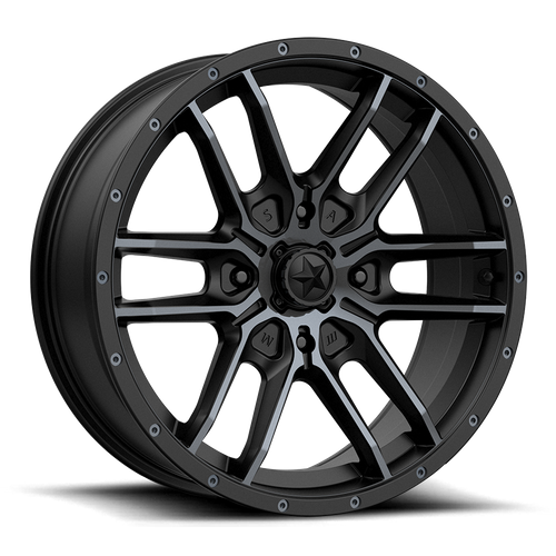 MSA Offroad Wheels M43 FANG 15X7 38 4X110/4X110 Satin Black With Titanium Tint