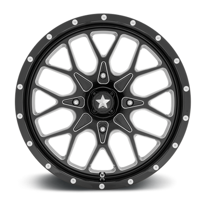 MSA Offroad Wheels M45 18X7 0 4X110/4X110 Gloss Black Milled