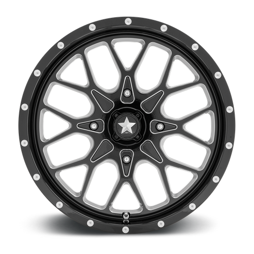 MSA Offroad Wheels M45 20X7 0 4X137/4X137 Gloss Black Milled