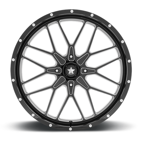 MSA Offroad Wheels M45 24X7 0 4X137/4X137 Gloss Black Milled