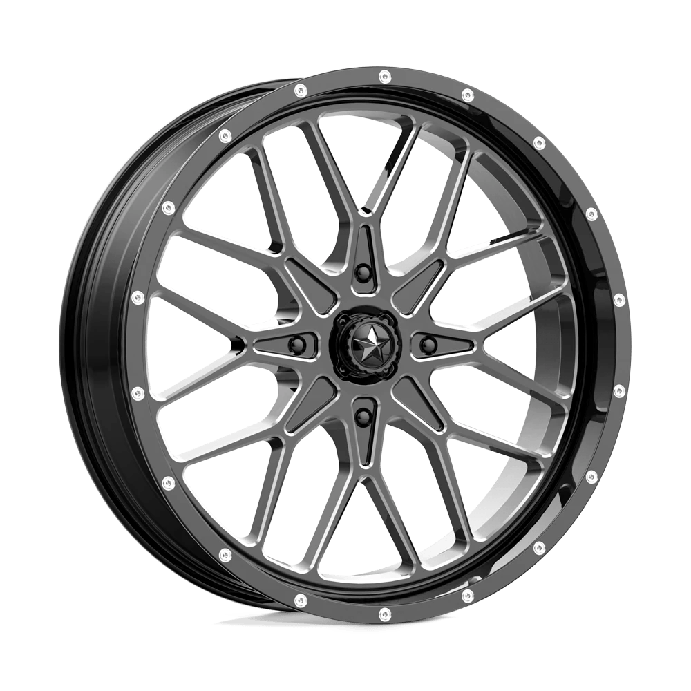 MSA Offroad Wheels M45 22X7 0 4X137/4X137 Gloss Black Milled