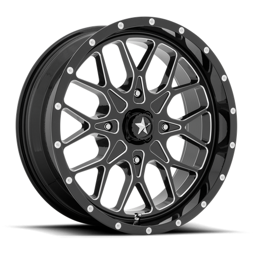 MSA Offroad Wheels M45 18X7 0 4X156/4X156 Gloss Black Milled