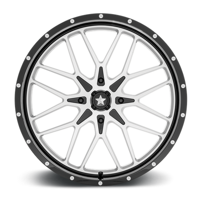 MSA Offroad Wheels M45 24X7 0 4X137/4X137 Gloss Black Machined