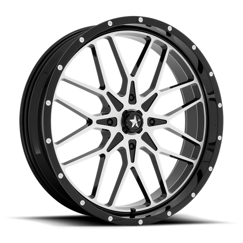 MSA Offroad Wheels M45 24X7 0 4X137/4X137 Gloss Black Machined