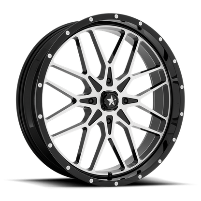 MSA Offroad Wheels M45 24X7 0 4X156/4X156 Gloss Black Machined