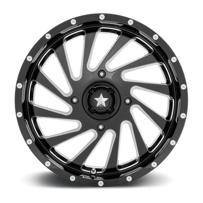 MSA Offroad Wheels M46 18X7 0 4X137/4X137 Gloss Black Milled