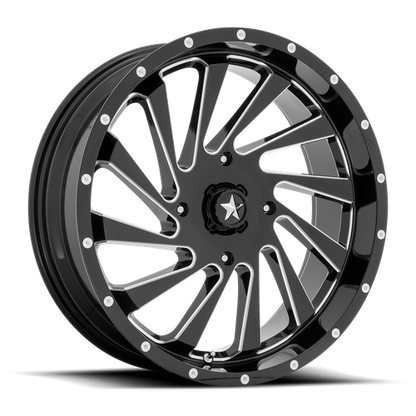 MSA Offroad Wheels M46 20X7 0 4X137/4X137 Gloss Black Milled