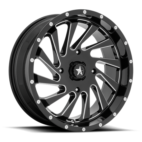 MSA Offroad Wheels M46 18X7 0 4X110/4X110 Gloss Black Milled