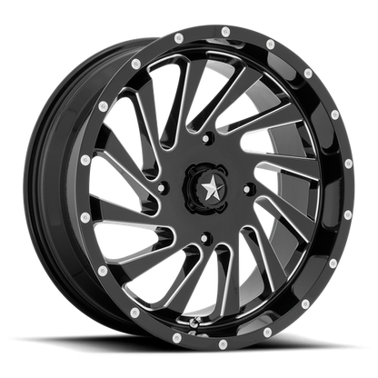 MSA Offroad Wheels M46 18X7 0 4X110/4X110 Gloss Black Milled