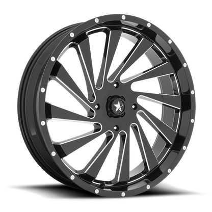 MSA Offroad Wheels M46 24X7 0 4X156/4X156 Gloss Black Milled