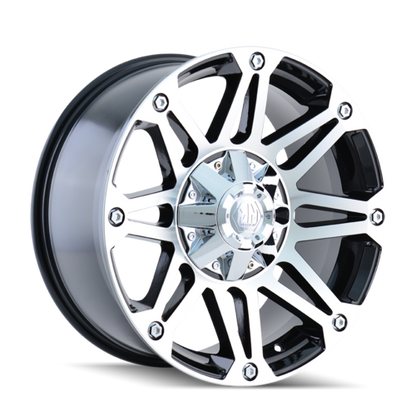 Mayhem 8010 Riot 17x8 10 5x127(5x5)/5x139.7(5x5.5) Black and Machined