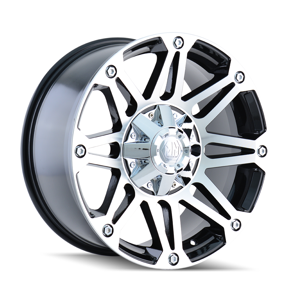 Mayhem 8010 Riot 17x8 10 5x127(5x5) Black and Machined