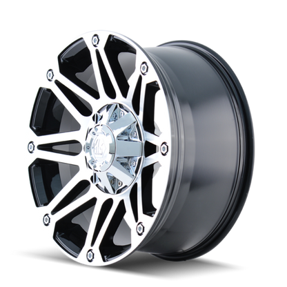 Mayhem 8010 Riot 18x9 -12 5x127(5x5)/5x139.7(5x5.5)Black and Machined