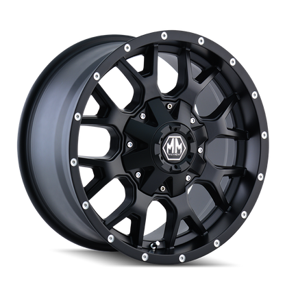 Mayhem 8015 Warrior 17x9 -12 6x135/6x139.7(6x5.5) Matte Black