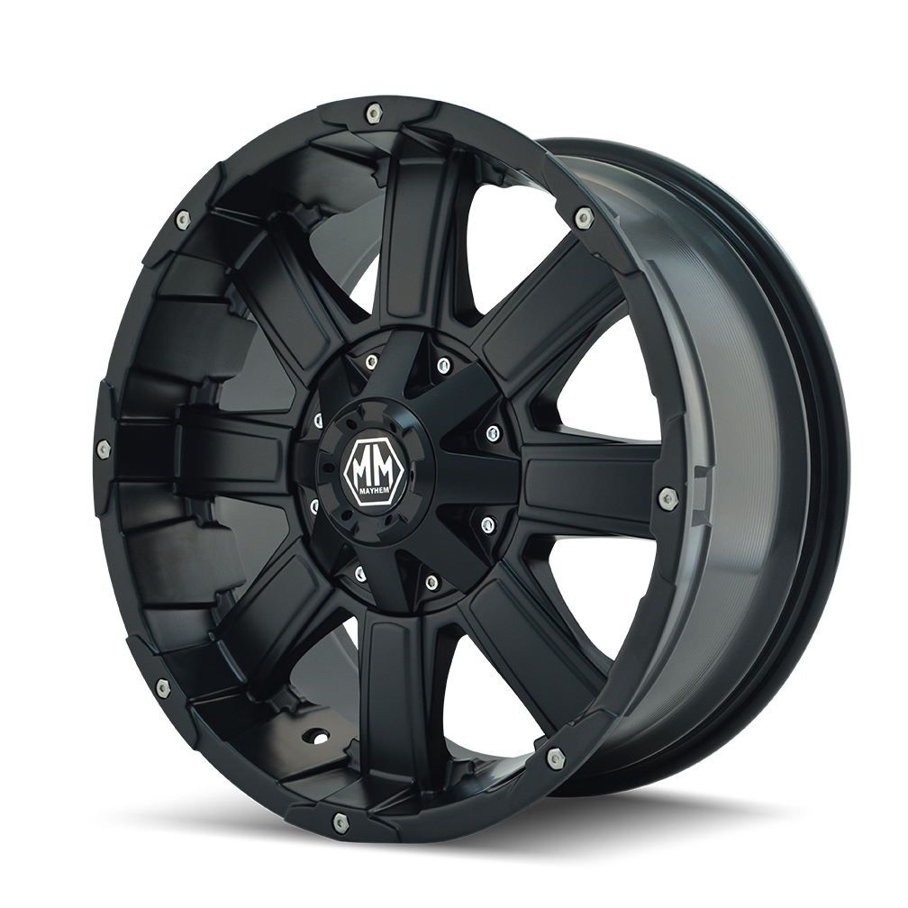 MAYHEM CHAOS 8030 18X9 -12 5x114.3/5x127 MATTE BLACK