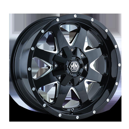 Mayhem 8040 Tank 20x9 -12 5x114.3(5x4.5)/5x127(5x5) Black and Milled