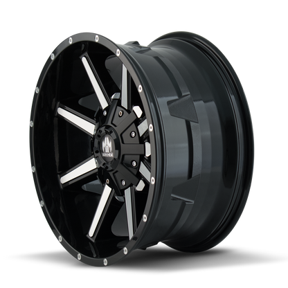 MAYHEM ARSENAL 8104 20x10 -19 5x127/5x139.7 GLOSS BLACK/MACHINED FACE