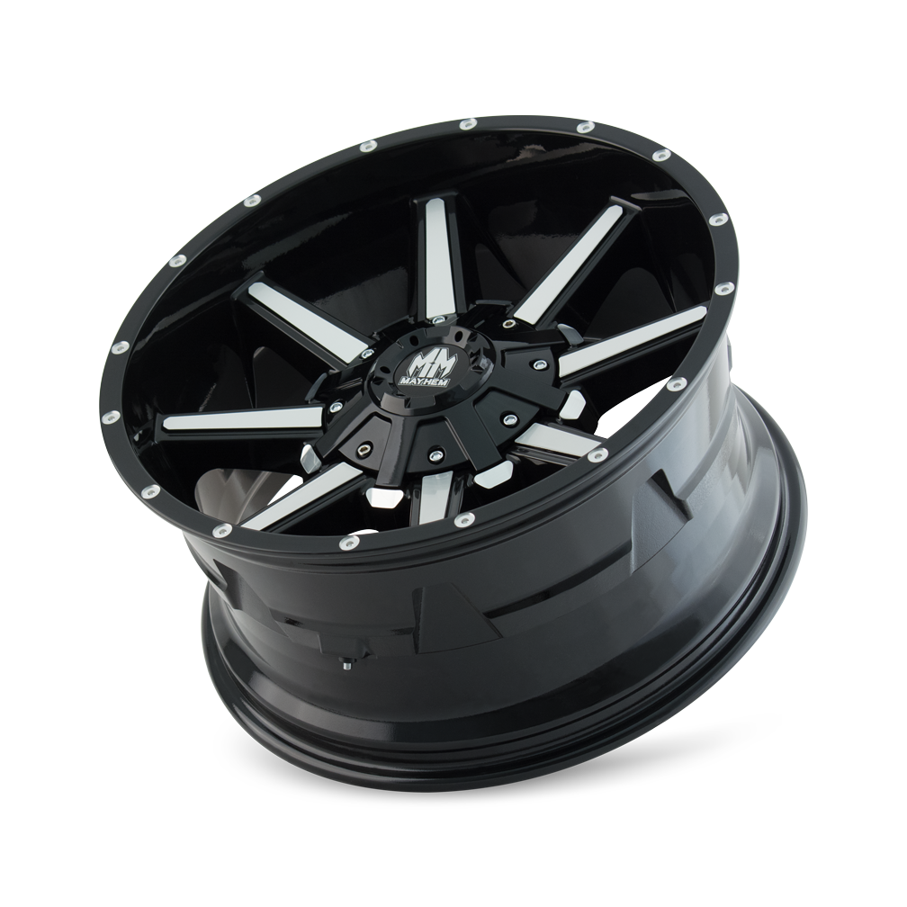 MAYHEM ARSENAL 8104 20x10 -19 8x165.1/8x170 GLOSS BLACK/MACHINED FACE