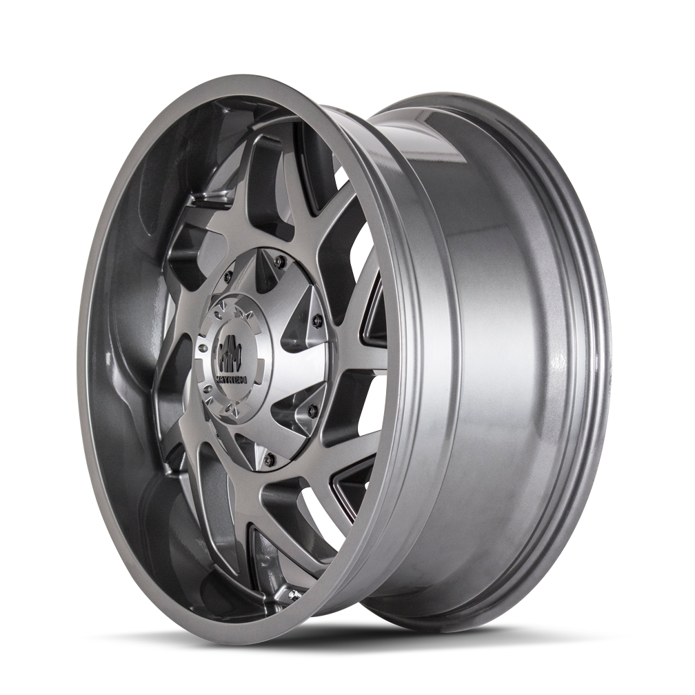 MAYHEM HATCHET 8106 20X9 18 8x165.1/8x170 GLOSS GUNMETAL W/BLACK