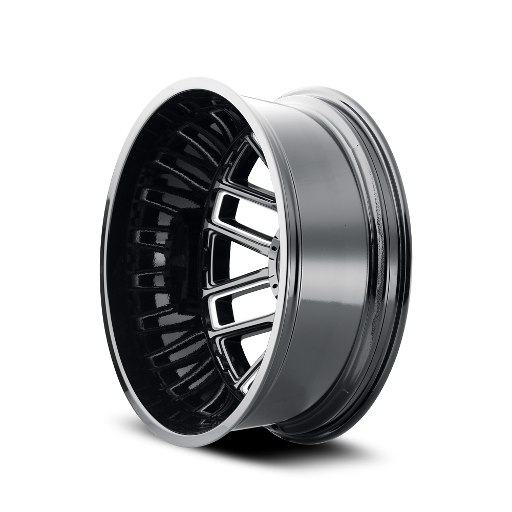 MAYHEM COGENT DUALLY 8107D 22X8.25 -232 8x200 BLACK W/MILLED SPOKES