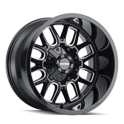 MAYHEM COGENT 8107 20X9 0 5x127/5x139.7 BLACK W/MILLED SPOKES
