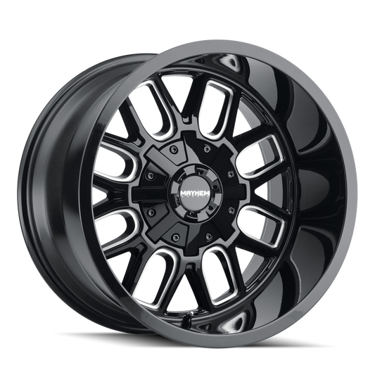 MAYHEM COGENT 8107 20X9 0 5x127/5x139.7 BLACK W/MILLED SPOKES