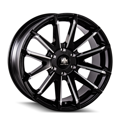 MAYHEM CROSSFIRE 8109 20X9.5 10 5x139.7 BLACK W/MILLED SPOKES