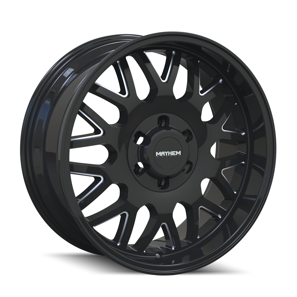 MAYHEM TRIPWIRE 8110 20X10 -19 5x139.7 BLACK W/MILLED SPOKES