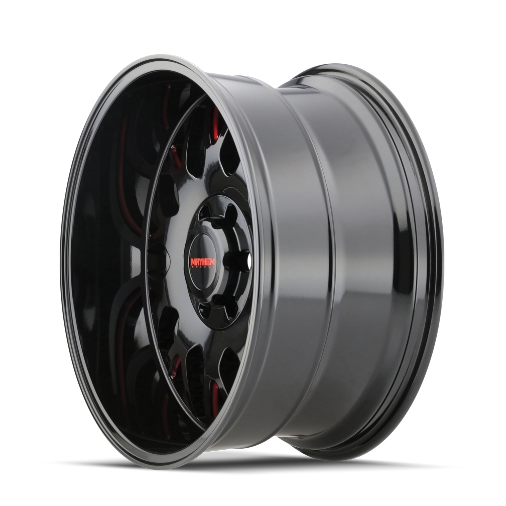 MAYHEM TRIPWIRE 8110 20X9 18 6x135/6x139.7 BLACK W/PRISM RED