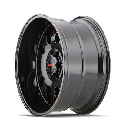 MAYHEM TRIPWIRE 8110 20X9 18 6x135/6x139.7 BLACK W/PRISM RED
