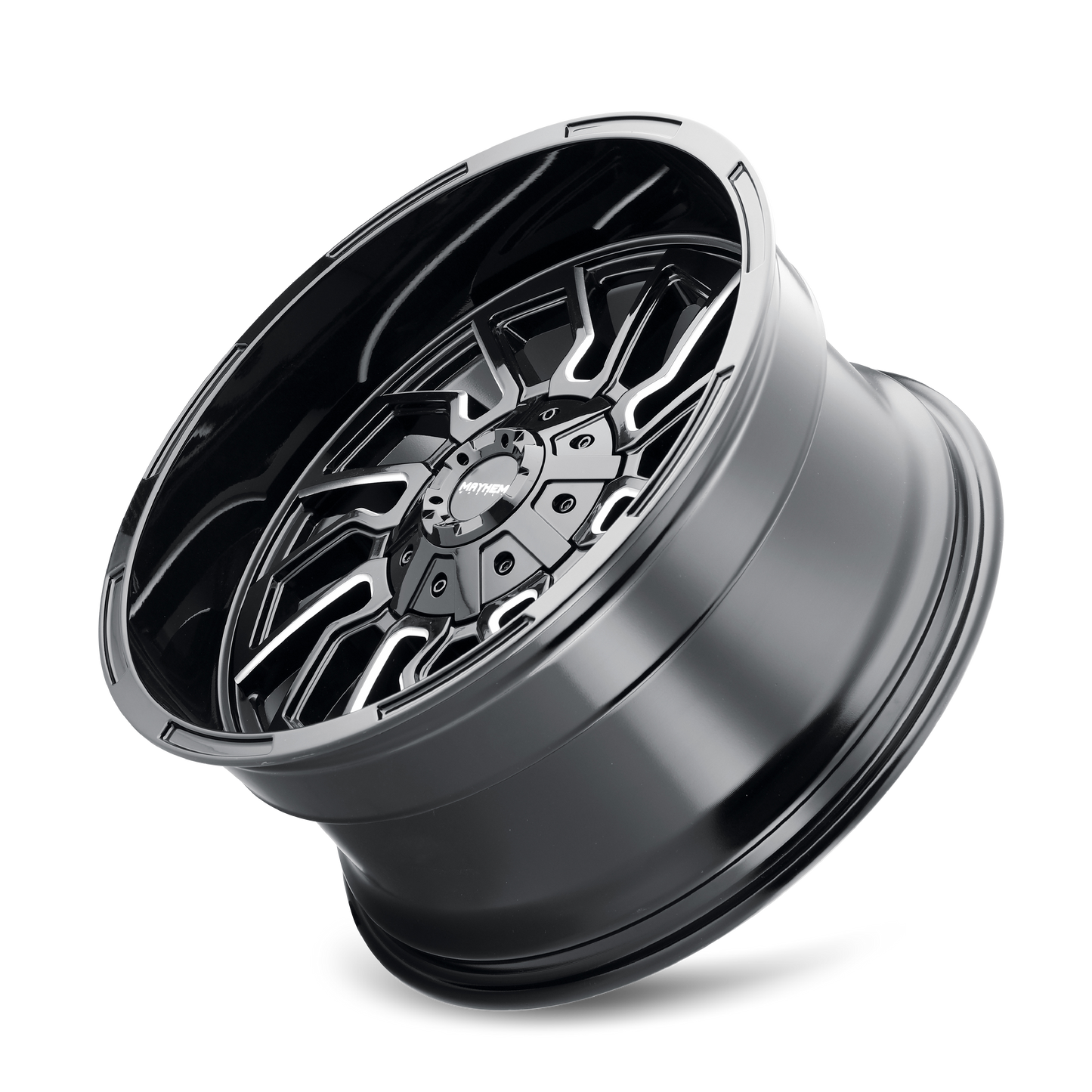 MAYHEM FLYWHEEL 8111 20X10 -19 5x127/5x139.7 BLACK W/MILLED SPOKES