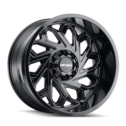 MAYHEM ESSEX 8112 22X12 -51 8x165.1 BLACK W/MILLED SPOKES